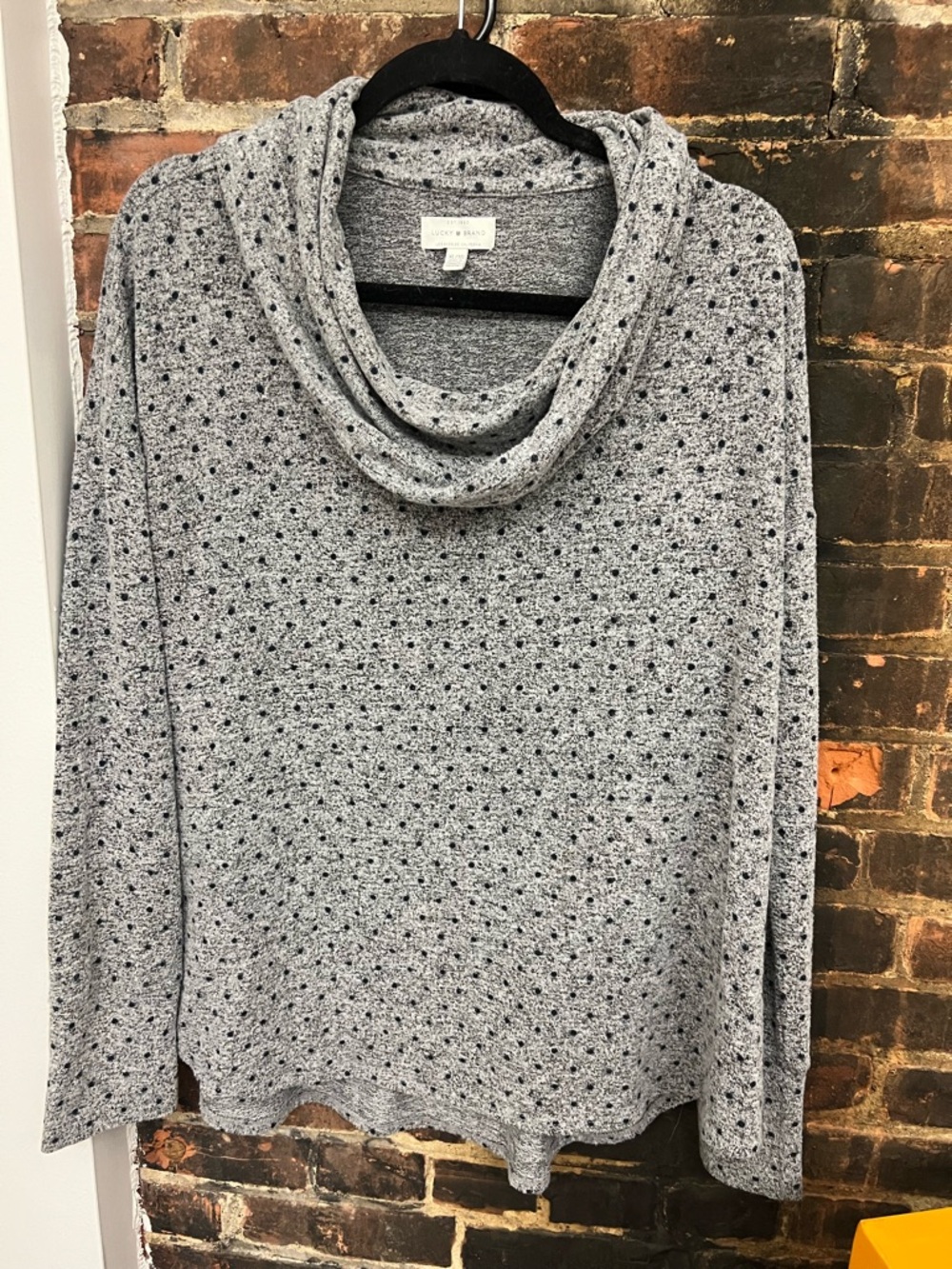 lucky brand Gray Cowl Neck Women's Sweater